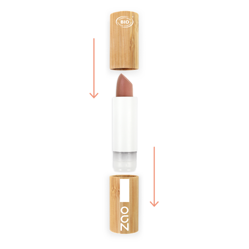 ZAO Bamboo Cocoon Lipstick 416 (Brownish Pink) beauty4people.com nuenen