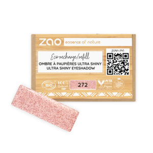 2115272 Zao essence of nature Refill Ultra Shiny Oogschaduw 272 Fairy Pink schoonheidssalon beauty4people.com nuenen