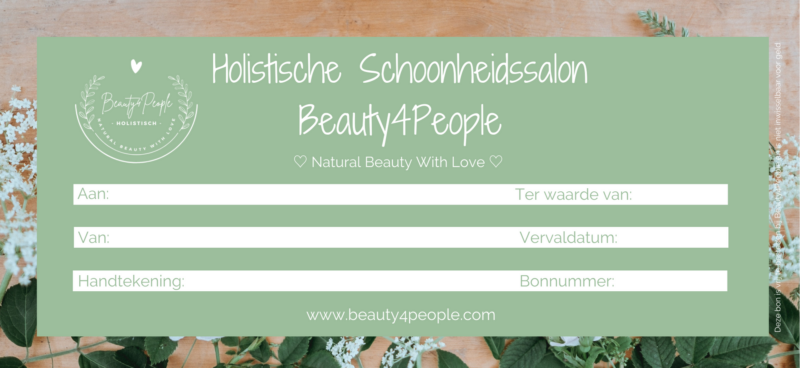 Cadeaubon Kadobon SHOP Schoonheidssalon Beauty4People.com Nuenen