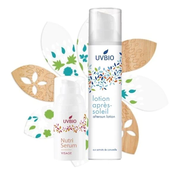 UVBIO Hydratation Kit - Aftersun Lotion Bio & Nutri-Serum Bio beauty4people.com nuenen