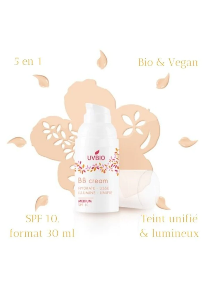 UVBIO BB Cream 5-in-1 Medium SPF 10 Bio UVbio Bronzing Teint beauty4people.com nuenen