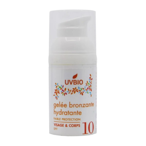UVBIO UVBIO Moisturizing tanning gel (bodyface) SPF 10 Bio beauty4people.com nuenen